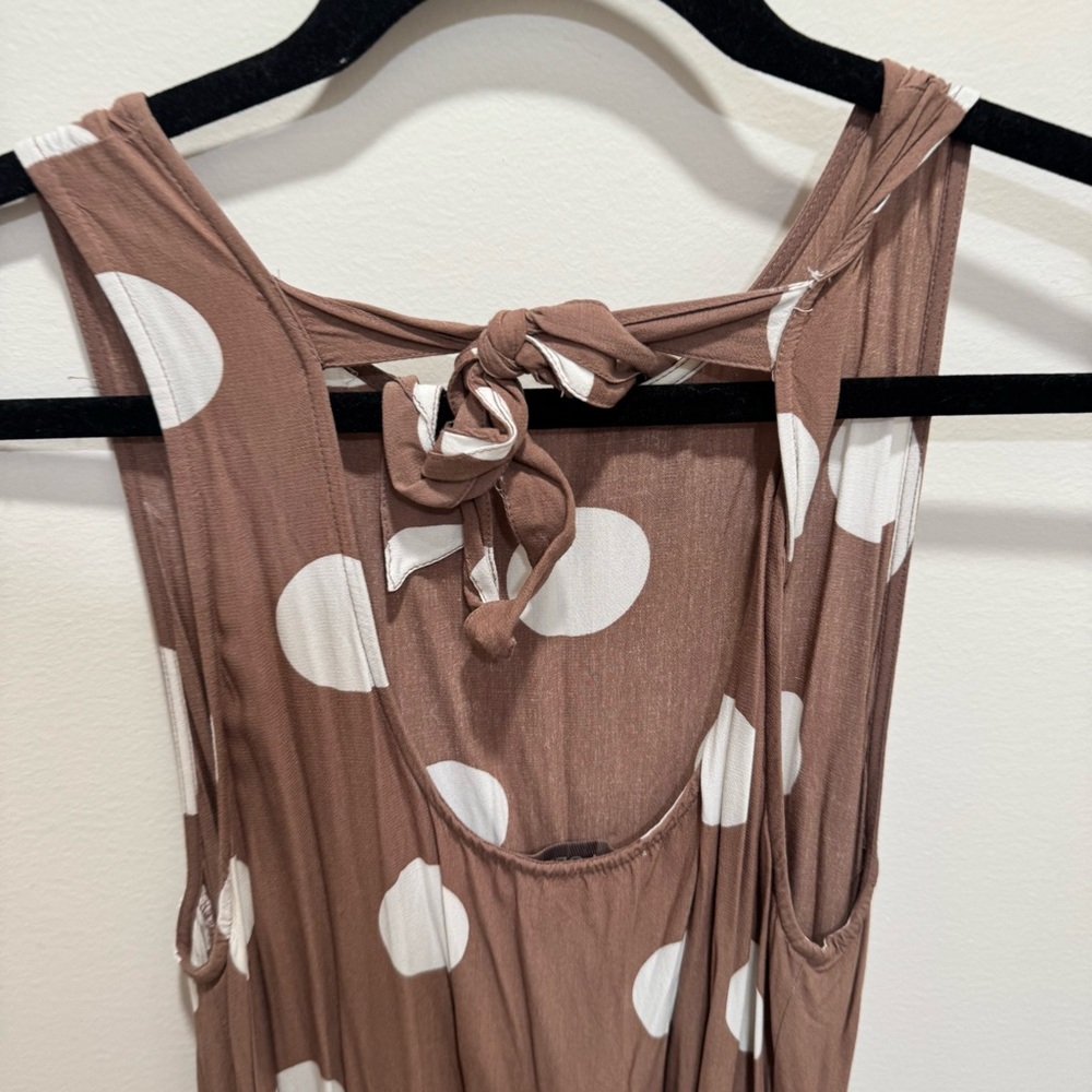 LOFT Polka Dot Sleeveless Dress - Picture 7 of 9